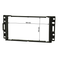 Double DIN and DIN radio bezel compatible with Saab 9.7 Hummer H3 Chevrolet Corvette