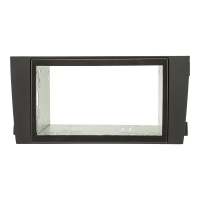 Double DIN radio bezel set compatible with Audi A6 C5 4B black with installation kit only models with Symphony