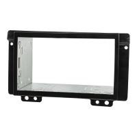 Double DIN Radio Bezel Set compatible with Landrover Freelander LN My.2004-2006 black with installation kit