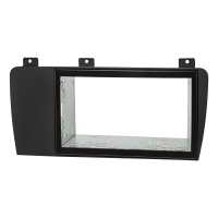 Double DIN radio cover set compatible with Volvo S60 P24 XC70 P2 V70 P26 anthracite-black with installation kit