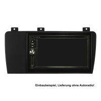 Doppel DIN Radioblende Set kompatibel mit Volvo S60 P24 XC70 P2 V70 P26 anthrazit-schwarz mit Einbaukit