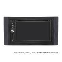 Double DIN Radio Bezel compatible with Ford Focus 2 Fiesta C-Max S-Max Galaxy Mondeo Kuga Transit black