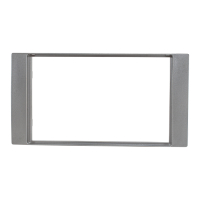 Double DIN Radio Bezel compatible with Ford Focus 2 Fiesta C-Max S-Max Galaxy Mondeo Kuga Transit silver