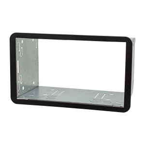 Double DIN Radio Bezel compatible with Alfa Romeo 159 Brera Spider black cars without OEM-Navi