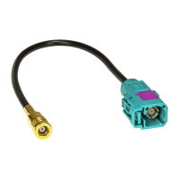 Fakra (F) Antennenadapter Kupplung auf SMB (F) Kupplung kompatibel mit DAB+ Blaupunkt Pioneer Sony Kenwood Alpine JVC uva