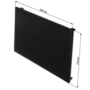 Cover blind panel for car radio, double DIN cutout, 188x110mm