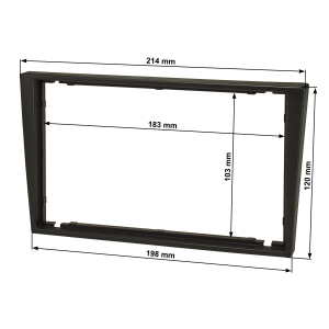 Double DIN Radio Bezel compatible with Opel Corsa C Combo...