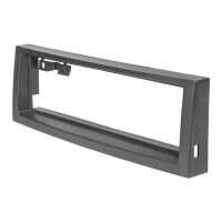 Radio bezel compatible with Peugeot 407 and Citroën C5, black