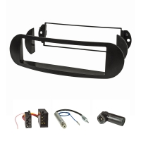 Radio cover set compatible with VW New Beetle Bj.1998-2011 with radio adapter ISO antenna adapter phantom feed DIN ISO