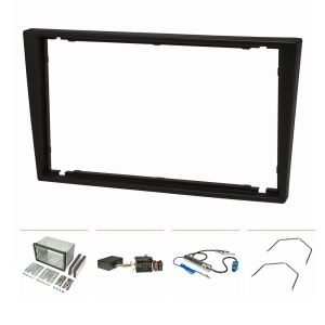 Double DIN Radio Bezel Set compatible with Opel Corsa...