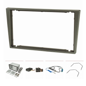 Double DIN Radio Bezel Set compatible with Opel Corsa...