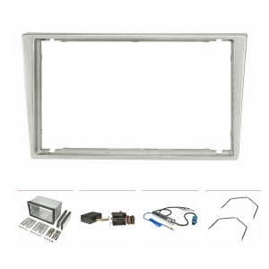 Double DIN radio cover set compatible with Opel Corsa...