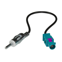 Radioblende Set kompatibel mit Ford KA RU8 Bj.2009-2017 schwarz mit Radioadapter ISO Fakra Antennenadapter DIN ISO Einbauschacht