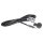 Hochflexible Universal Gummi Antenne AM/FM UKW ca. 1,3m Kabel DIN+ISO Stecker Auto Boot Traktor Outdoor