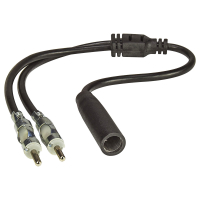 Antenna Splitter Y-Adapter Antenna Splitter Adapter Cable Plug DIN ISO Car Radio Socket to 2 x Plug