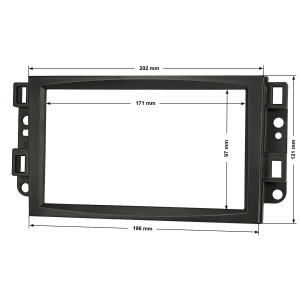 Double DIN Radio Bezel Set compatible with Chevrolet Aveo Captiva Epica with installation kit radio adapter ISO antenna adapter ISO DIN