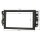 Double DIN radio bezel set compatible with Chevrolet Aveo Captiva Epica with installation kit, radio adapter, ISO antenna adapter, ISO DIN