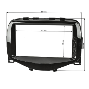 Double DIN Radio Bezel compatible with Toyota Aygo...