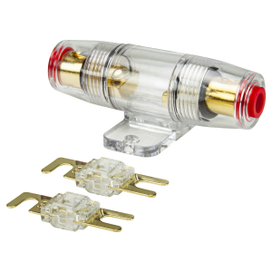 Mini ANL fuse holder transparent for cable up to 25qmm 2 x 80A fuse