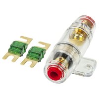 Mini ANL Sicherungshalter transparent für Kabel bis 25qmm + 2 x 30A Sicherung