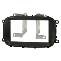 Double DIN Radio Bezel compatible with Fiat 500X from 2015 black