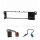 Radio panel set compatible with BMW 3 Series E46 ISO adapter cable, old round pin connection, antenna adapter, Fakra DIN