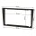 Double DIN radio bezel set compatible with Opel Corsa C Combo Omega B Vectra C Meriva black with radio adapter ISO antenna adapter ISO DIN release bracket