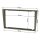 Double DIN radio bezel set compatible with Opel Corsa C Combo Omega B Vectra C Meriva dark gray metallic with radio adapter ISO antenna adapter ISO DIN release bracket