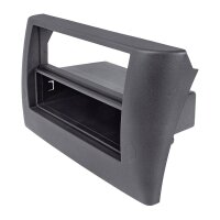 Radio panel set compatible with Fiat Stilo model years 2001-2008 Professional version Screw mounting with storage compartment Radio adapter ISO Antenna adapter ISO DIN release bracket