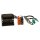 Radioblende Set Ablagefach kompatibel mit Peugeot 207 307 Expert Profiversion extrem stabil mit Quadlockadapter ISO Antennenadapter ISO DIN