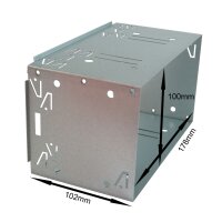 Doppel DIN Radioblende Set kompatibel mit Suzuki Splash schwarz mit Einbaukit Radioadater ISO Antennenadapter ISO DIN