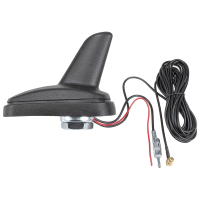 Shark Design Car Roof Antenna II with Amplifier AM/FM/GPS SMB DIN Connector