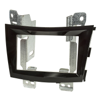 Double DIN Radio Bezel compatible with SsangYong Tivoli from 2015 Piano black