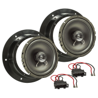 TA16.5-Pro Lautsprecher Einbau-Set kompatibel mit VW Golf 5 V Passat 3G Touran Caddy Tür vorne 165mm Koaxial System