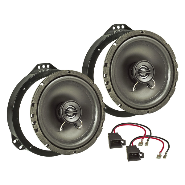 TA16.5-Pro Lautsprecher Einbau-Set kompatibel mit Opel Astra F Omega B Vectra B Zafira A B 165mm Koaxial System