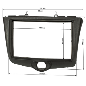 Double DIN Radio Bezel compatible with Toyota Yaris P1...