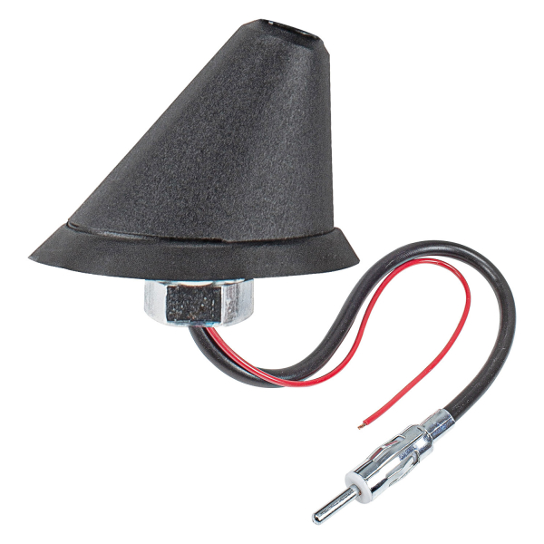 Replacement antenna base DIN connector with amplifier compatible with