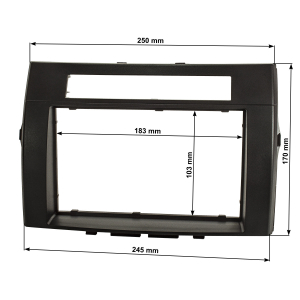 Double DIN Radio Bezel compatible with Toyota Corolla...
