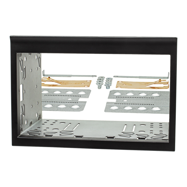 Double DIN radio bezel compatible with Porsche 911 type 996 from1998- 2004 black