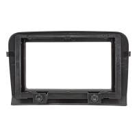 Double DIN radio bezel compatible with Fiat Croma Type 194 2005-2010 black