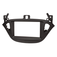 Double DIN Radio Bezel HQ compatible with Opel Corsa E from 2015 Adam from 2013 black