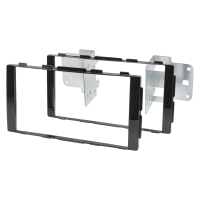 Double DIN Radio Bezel HQ compatible with Nissan Navara (D231) 4th generation from 2015 Piano black