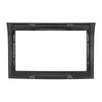 Double DIN radio bezel compatible with Fiat Ducato III (250 251) from 2006 HQ version Piano black Fzg. with radio preparation