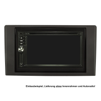 Double DIN radio cover for Iveco Daily 2007-2014 black