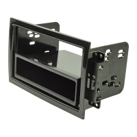 Double DIN Radio Bezel compatible with Chrysler Dodge Jeep (vehicle with OEM Navi)