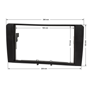 Double DIN radio cover for Audi A3 8P, A3 Sportback 8PA,...
