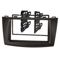 Double DIN Radio Bezel compatible with Mazda 3 (BL) 2009-2013 black