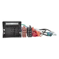 Radioblende Set kompatibel mit Opel Corsa D Astra H Zafira B charchoal metallic Quadlockadapter ISO Fakra Antennenadapter Phantomeinspeisung DIN ISO Entriegelungsbügel