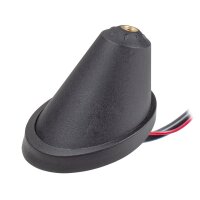 Dachantenne 16V-Look AM/FM mit 450cm Kabel Verstärker DIN-Stecker Anti Noise Stab 23cm