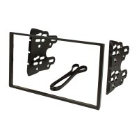 Double DIN radio bezel set compatible with Honda Jazz GD built 2002-2008 Fit built 2001-2008 manual air conditioning with radio adapter ISO GT13 antenna adapter DIN